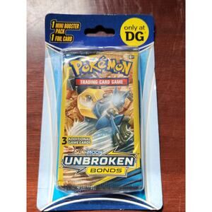 Pokémon Sun Moon Unbroken Bonds Dollar General Blister Pack Lucario New Sealed